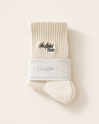 Senses Grippy Socks (Mocha/ Beige)