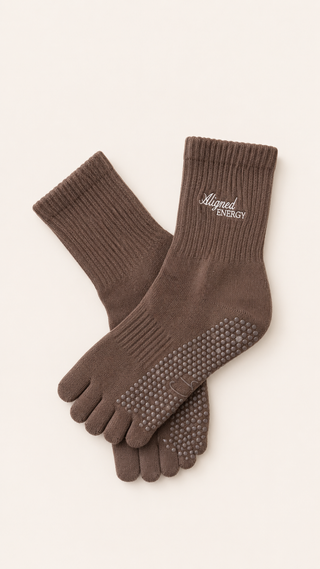 Senses Grippy Socks (Mocha/ Beige)